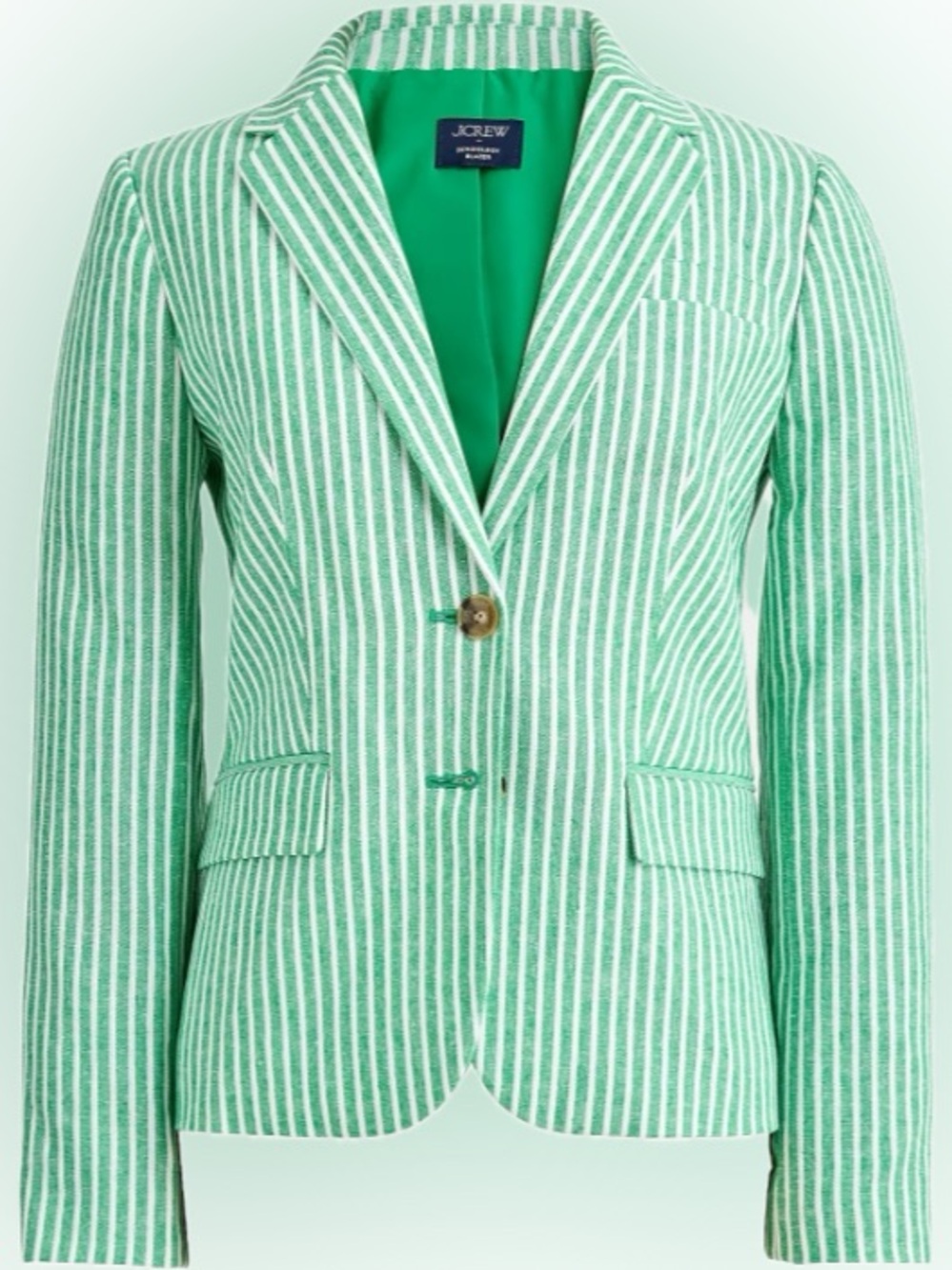 Linen-blend schoolboy blazer